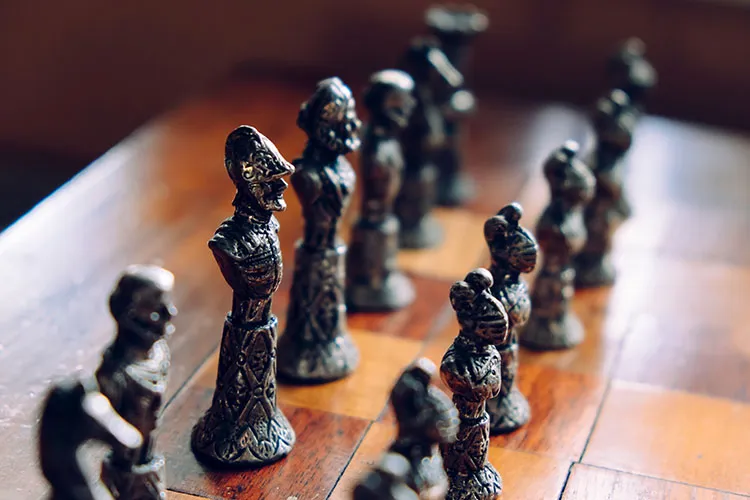 a chess game