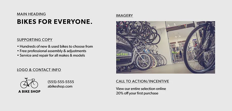sample bike shop ad 1