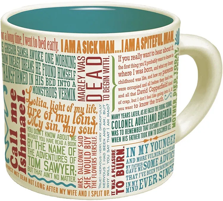 Literary coffee mugs