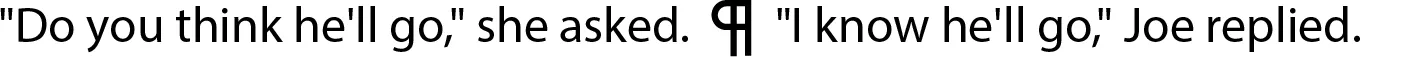 New Paragraph Symbol Example