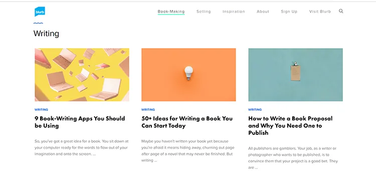 Blurb.com is built to help you find inspiration in your own creativity
