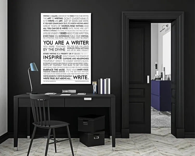 The Writing Manifesto poster on Etsy.com