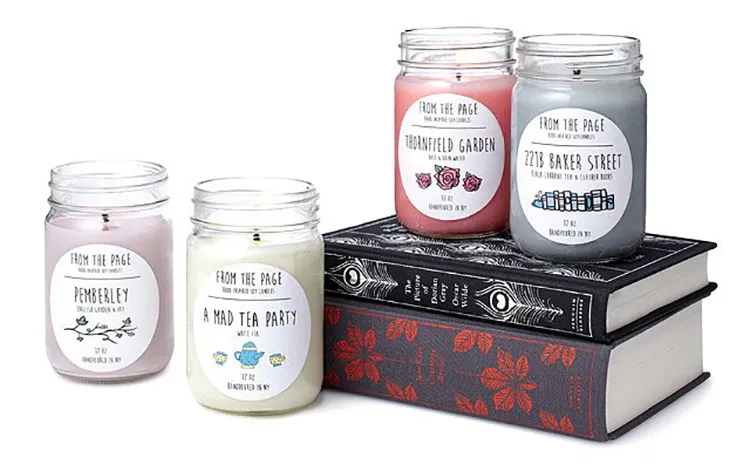 Literary Candles on Uncommongoods.com