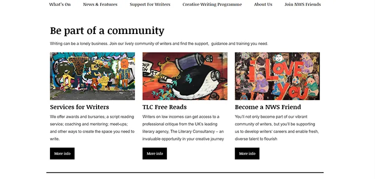 New Writing South provides community and support for writers.