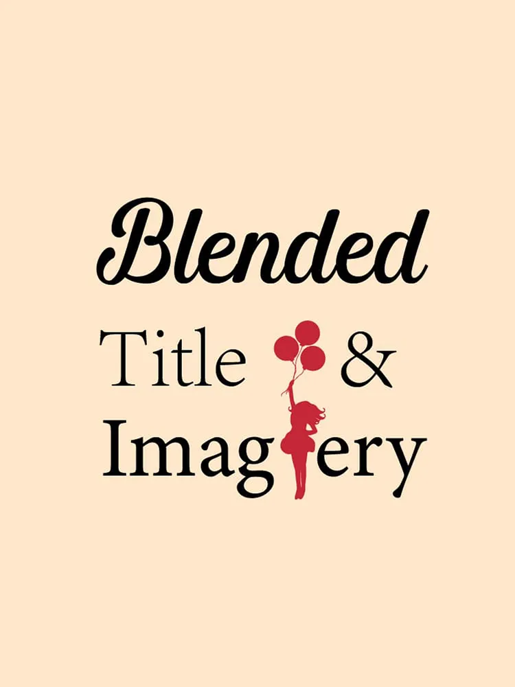 Blended title and imagery book cover example