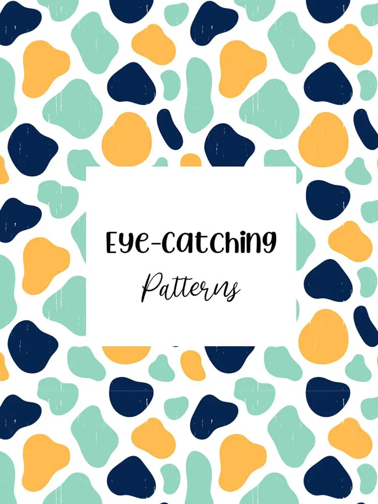 Eye-catching patterns book cover example