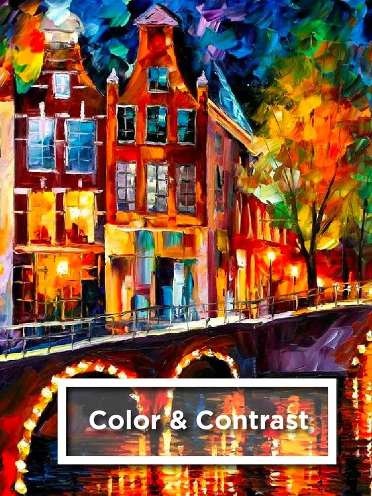 Color and contrast book cover example