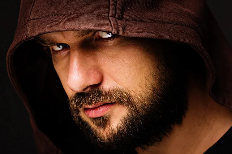 man in hood
