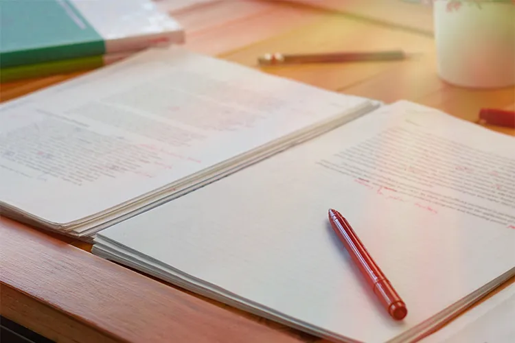 Editing a manuscript