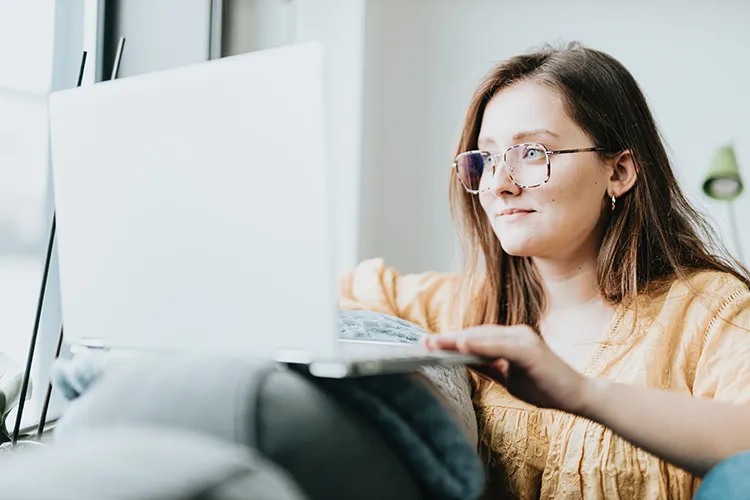 Woman writing