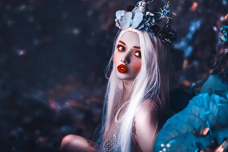 Fairy in woods