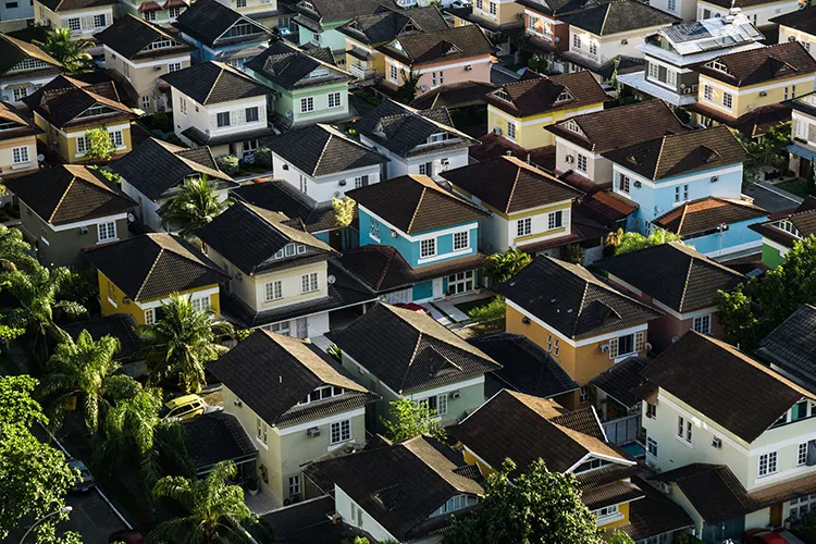 Suburban houses