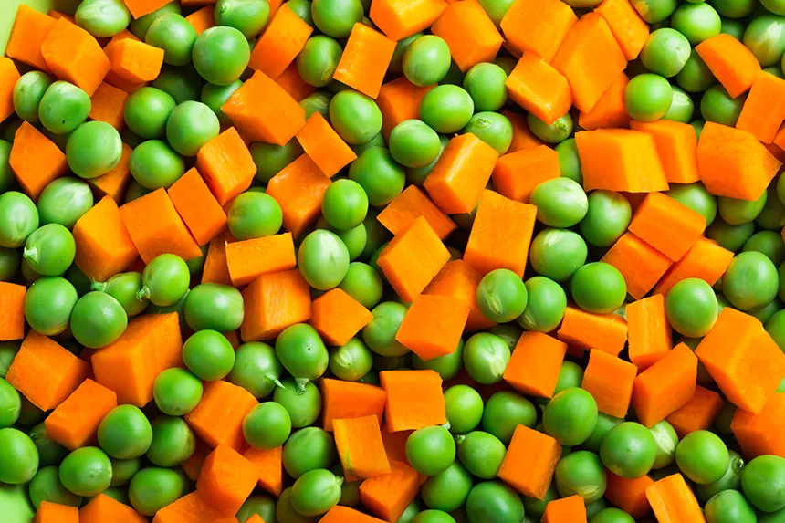 Peas and carrots